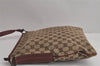 Authentic GUCCI Shoulder Cross Body Bag GG Canvas Leather 113013 Brown 6852J
