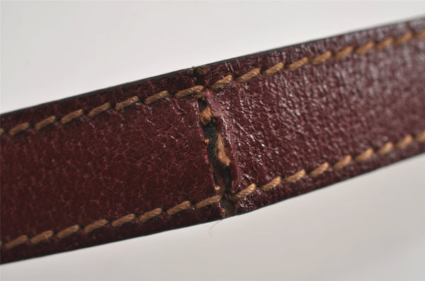 Authentic GUCCI Shoulder Cross Body Bag GG Canvas Leather 113013 Brown 6852J