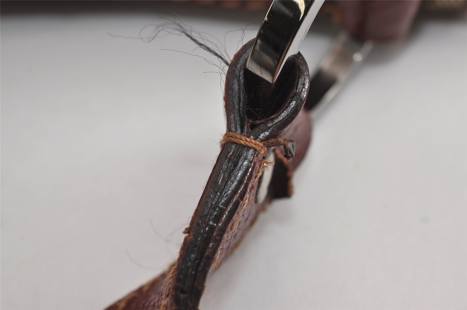 Authentic GUCCI Shoulder Cross Body Bag GG Canvas Leather 113013 Brown 6852J