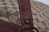 Authentic GUCCI Shoulder Cross Body Bag GG Canvas Leather 113013 Brown 6852J