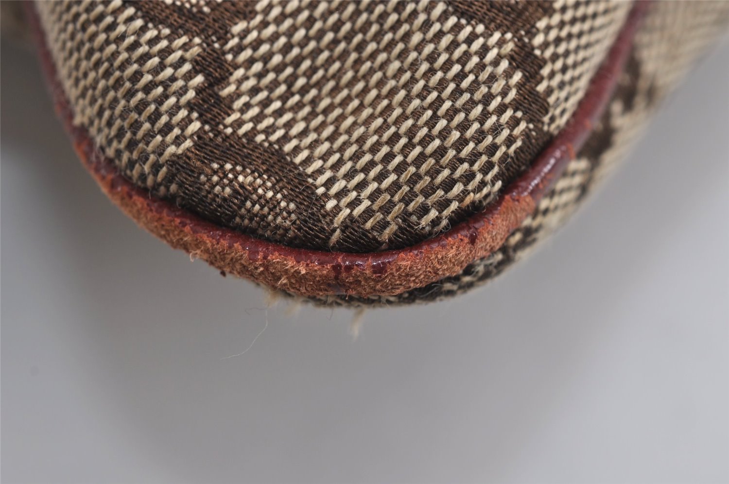 Authentic GUCCI Shoulder Cross Body Bag GG Canvas Leather 113013 Brown 6852J