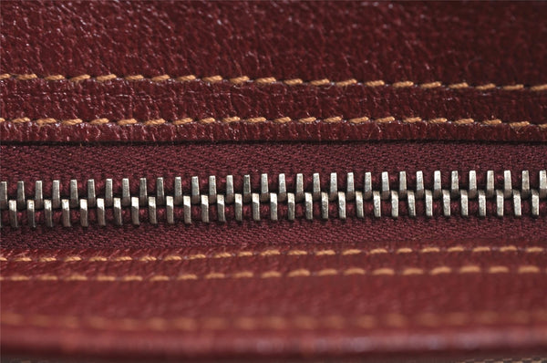 Authentic GUCCI Shoulder Cross Body Bag GG Canvas Leather 113013 Brown 6852J