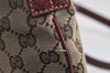 Authentic GUCCI Shoulder Cross Body Bag GG Canvas Leather 113013 Brown 6852J