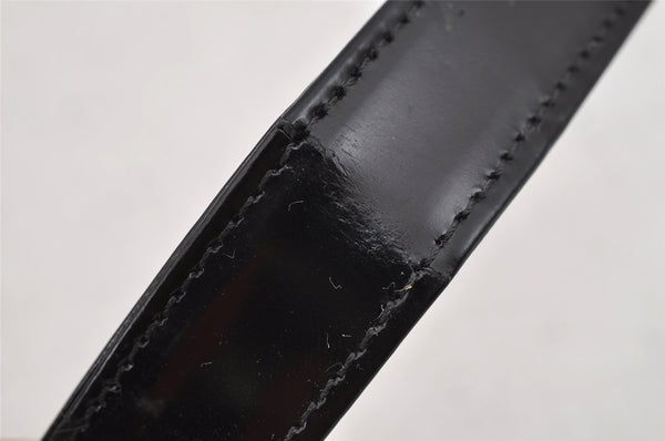 Authentic GUCCI Interlocking G 2Way Hand Bag Purse Enamel Black Junk 6853I