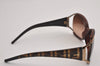 Authentic FENDI Zucca Vintage Sunglasses Plastic FS427AF Brown 6854J