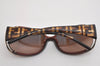 Authentic FENDI Zucca Vintage Sunglasses Plastic FS427AF Brown 6854J