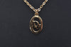 Authentic Christian Dior Gold Tone Chain Pendant Necklace CD 6855J