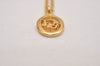 Authentic Christian Dior Gold Tone Chain Pendant Necklace CD 6855J