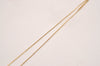 Authentic Christian Dior Gold Tone Chain Rhinestone Pendant Necklace CD 6856J