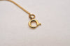 Authentic Christian Dior Gold Tone Chain Rhinestone Pendant Necklace CD 6856J