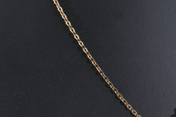 Authentic Christian Dior Gold Tone Chain Pendant Necklace CD 6858J