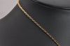 Authentic Christian Dior Gold Tone Chain Pendant Necklace CD 6858J