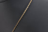 Authentic Christian Dior Gold Tone Chain Pendant Necklace CD 6858J