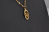 Authentic Christian Dior Gold Tone Chain Pendant Necklace CD 6860J