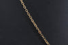 Authentic Christian Dior Gold Tone Chain Pendant Necklace CD 6860J