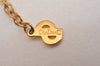 Authentic Christian Dior Gold Tone Chain Pendant Necklace CD 6860J