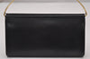 Authentic Cartier Trinity Vintage Hand Long Wallet Purse Leather Black 6861I