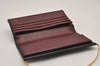 Authentic Cartier Trinity Vintage Hand Long Wallet Purse Leather Black 6861I