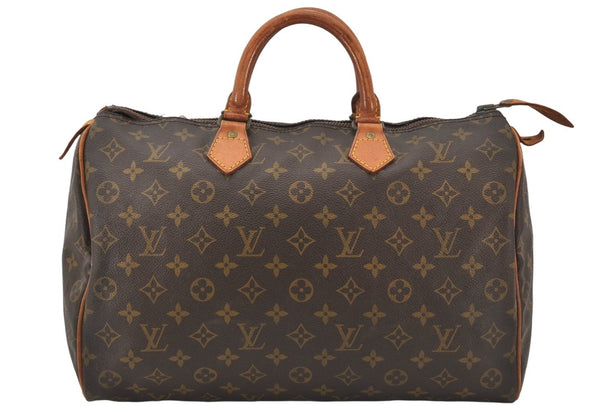 Authentic Louis Vuitton Monogram Speedy 35 Hand Boston Bag Old Model LV 6861K