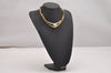 Authentic Christian Dior Gold Tone Bijou Chain Pendant Necklace CD 6862J