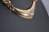 Authentic Christian Dior Gold Tone Bijou Chain Pendant Necklace CD 6862J