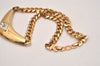 Authentic Christian Dior Gold Tone Bijou Chain Pendant Necklace CD 6862J