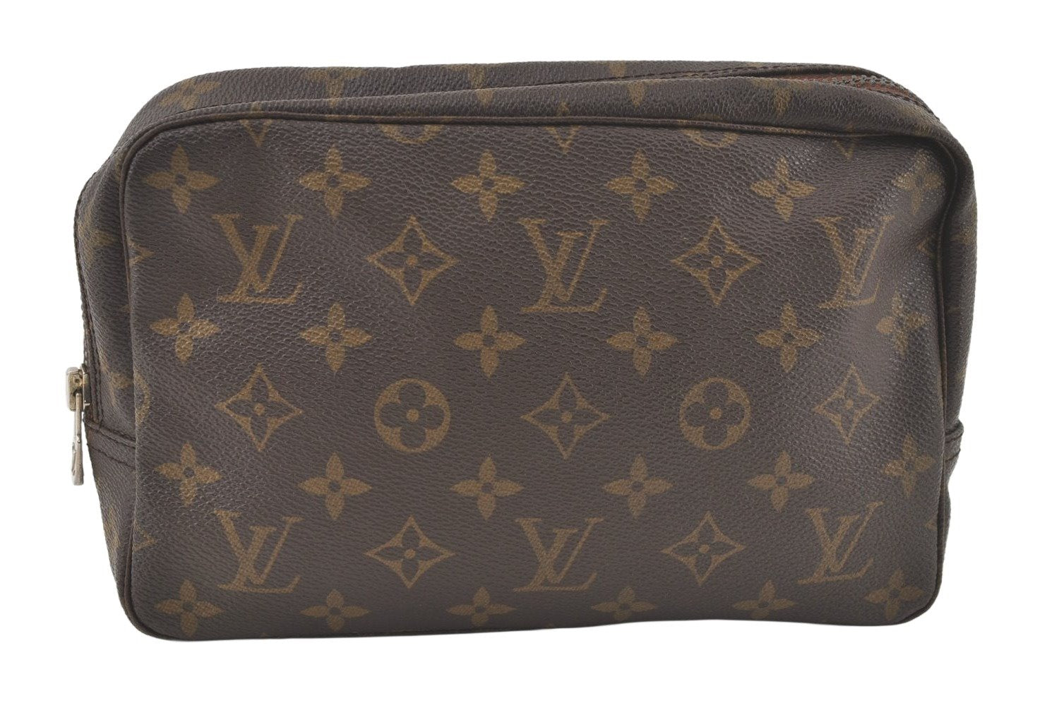 Auth Louis Vuitton Monogram Trousse Toilette 23 Clutch Hand Bag M47524 LV 6862K