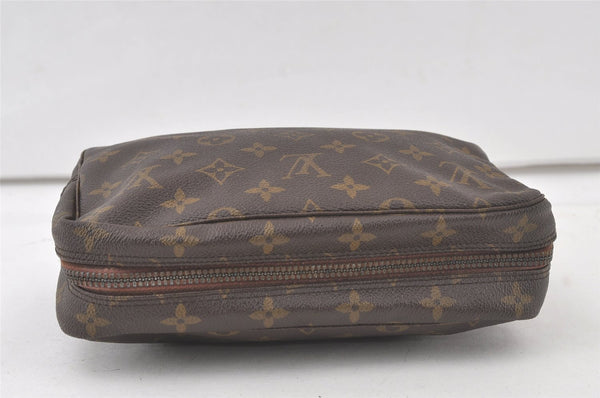 Auth Louis Vuitton Monogram Trousse Toilette 23 Clutch Hand Bag M47524 LV 6862K