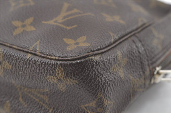 Auth Louis Vuitton Monogram Trousse Toilette 23 Clutch Hand Bag M47524 LV 6862K