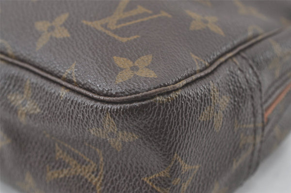 Auth Louis Vuitton Monogram Trousse Toilette 23 Clutch Hand Bag M47524 LV 6862K