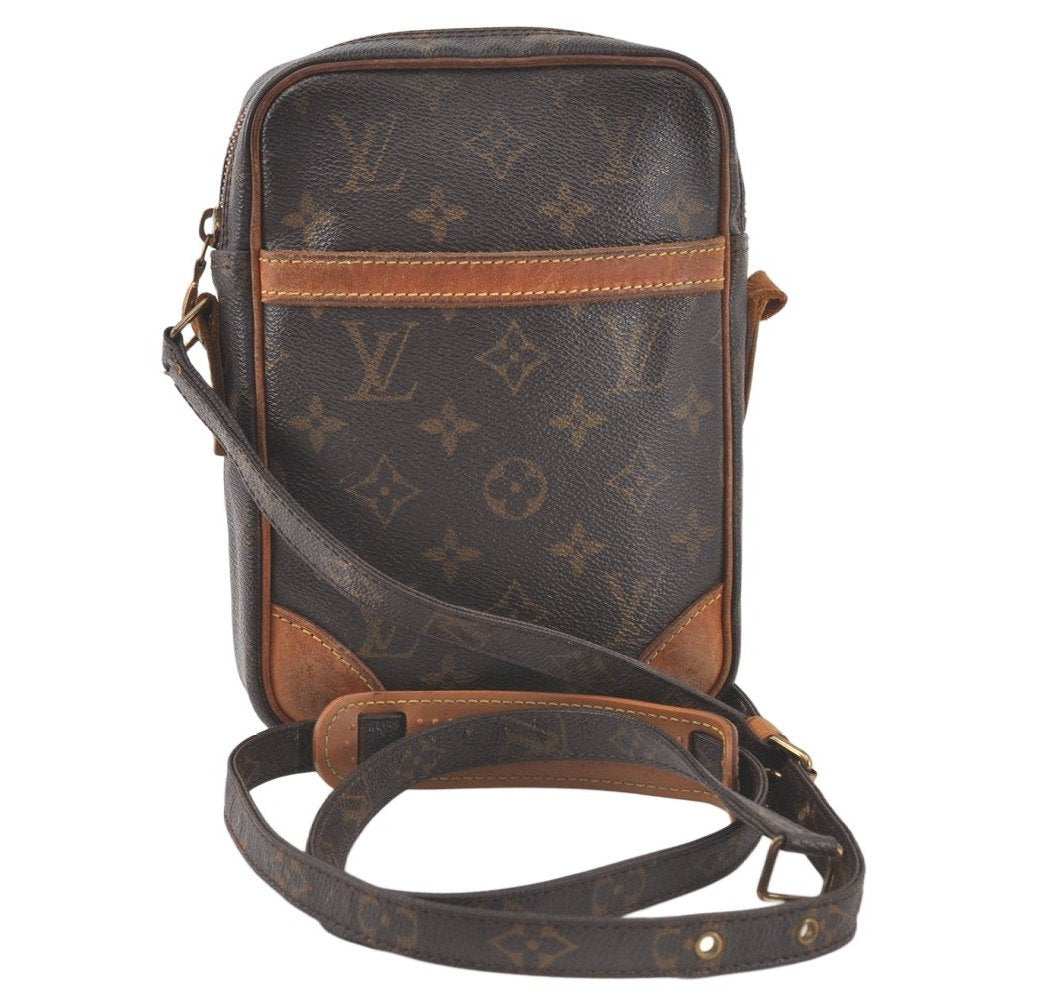 Authentic Louis Vuitton Monogram Danube Shoulder Cross Bag M45266 Junk 6863K