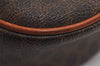 Authentic CELINE Macadam Blason Shoulder Cross Bag Purse PVC Leather Brown 6864J