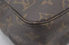 Auth Louis Vuitton Monogram Trousse Toilette 28 Clutch Hand Bag M47522 LV 6864K