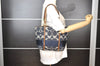 Authentic COACH Signature Shoulder Hand Tote Bag Denim Leather F11179 Blue 6866I