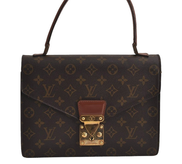 Authentic Louis Vuitton Monogram Concorde Hand Bag Purse M51190 LV 6872J