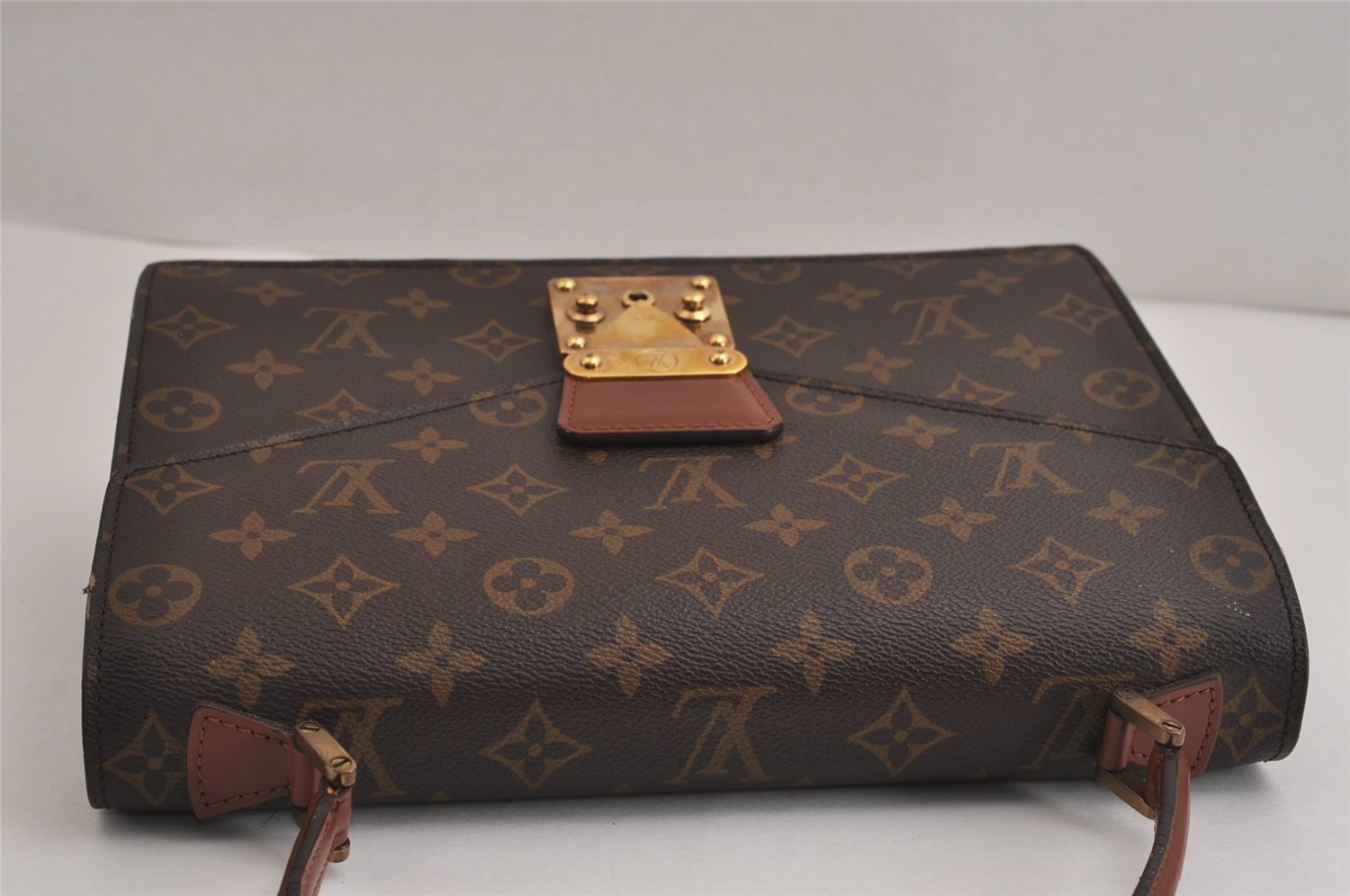 Authentic Louis Vuitton Monogram Concorde Hand Bag Purse M51190 LV 6872J