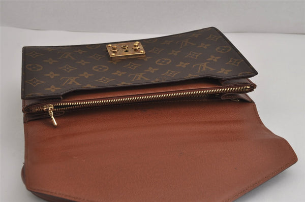 Authentic Louis Vuitton Monogram Concorde Hand Bag Purse M51190 LV 6872J