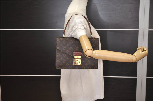 Authentic Louis Vuitton Monogram Concorde Hand Bag Purse M51190 LV 6872J