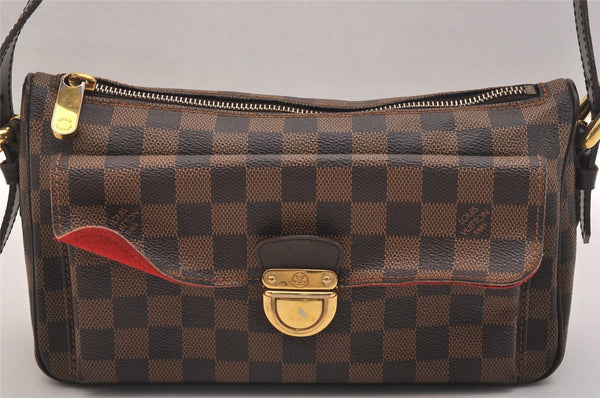 Authentic Louis Vuitton Damier Ravello GM Shoulder Cross Bag N60006 LV 6873J