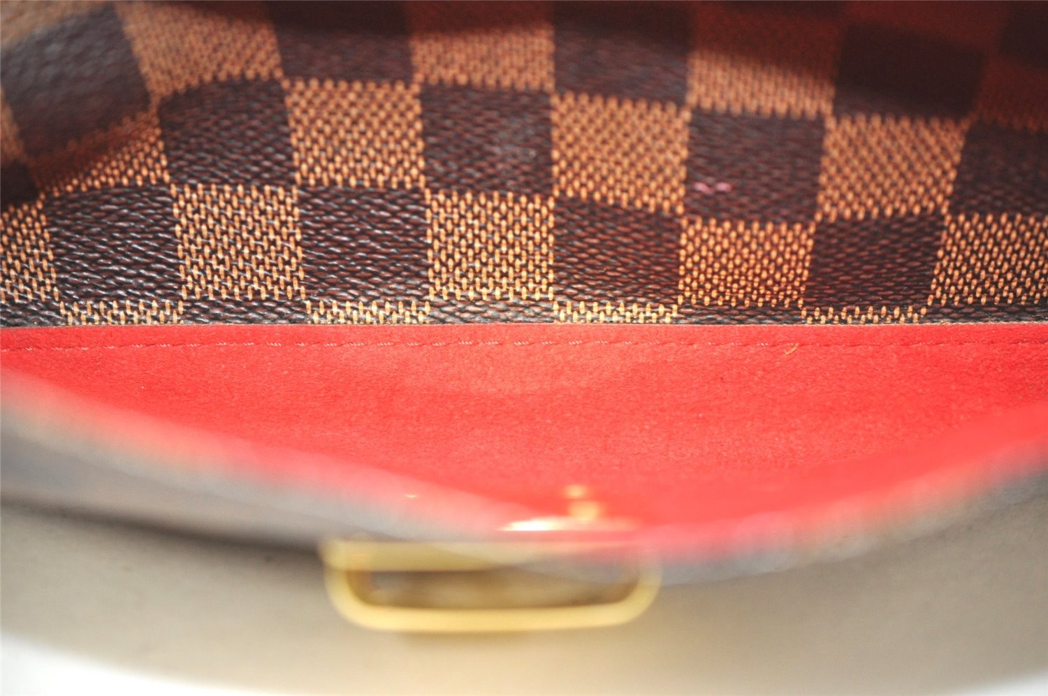 Authentic Louis Vuitton Damier Ravello GM Shoulder Cross Bag N60006 LV 6873J