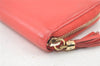 Authentic GUCCI SOHO Long Wallet Purse GG Tassel Leather 308280 Orange 6873K