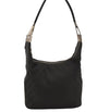 Authentic GUCCI Vintage Shoulder Bag Purse GG Canvas Leather 0013814 Black 6876J