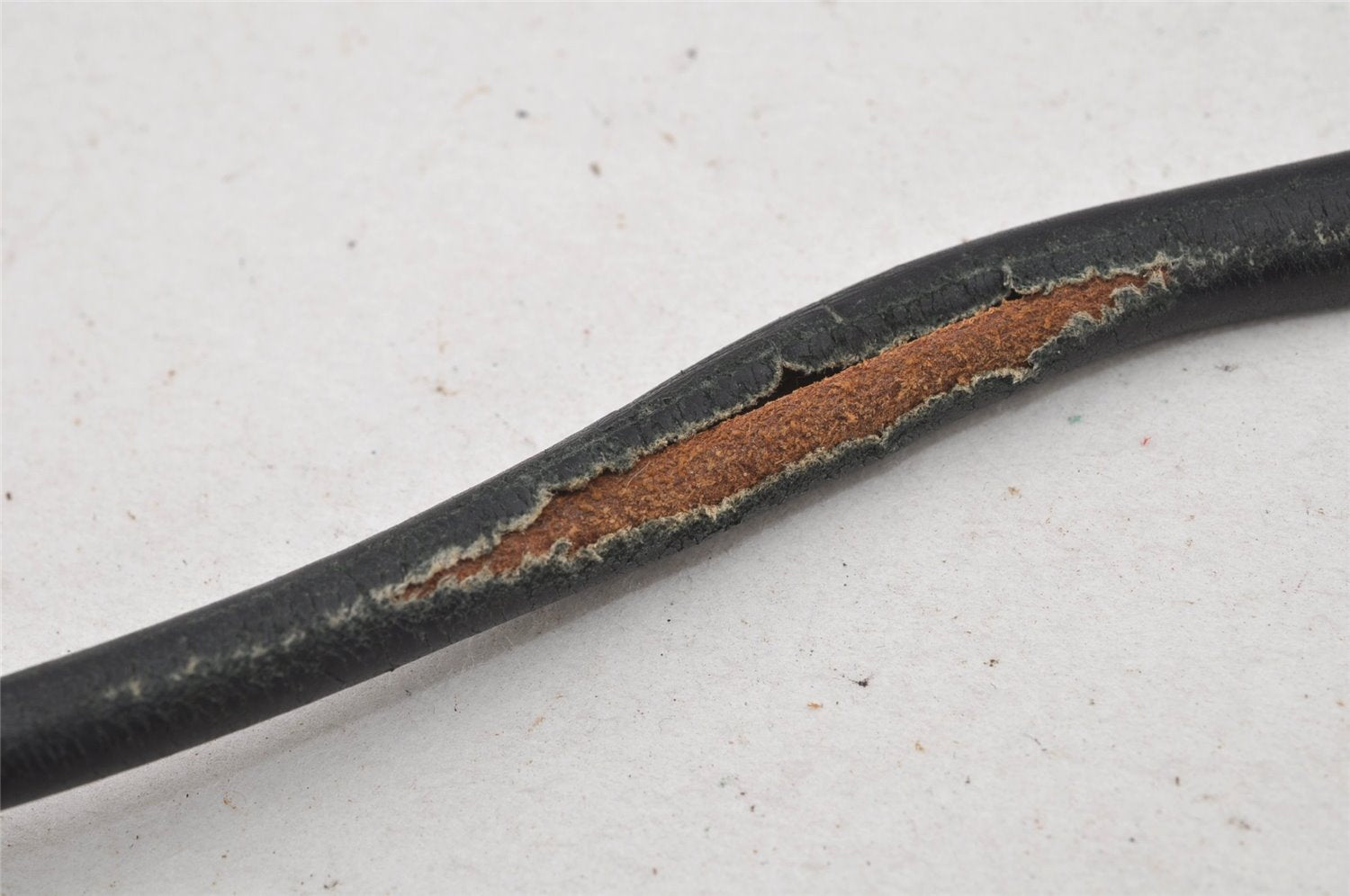 Authentic GUCCI Vintage Shoulder Bag Purse GG Canvas Leather 0013814 Black 6876J