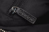 Authentic GUCCI Vintage Shoulder Bag Purse GG Canvas Leather 0013814 Black 6876J