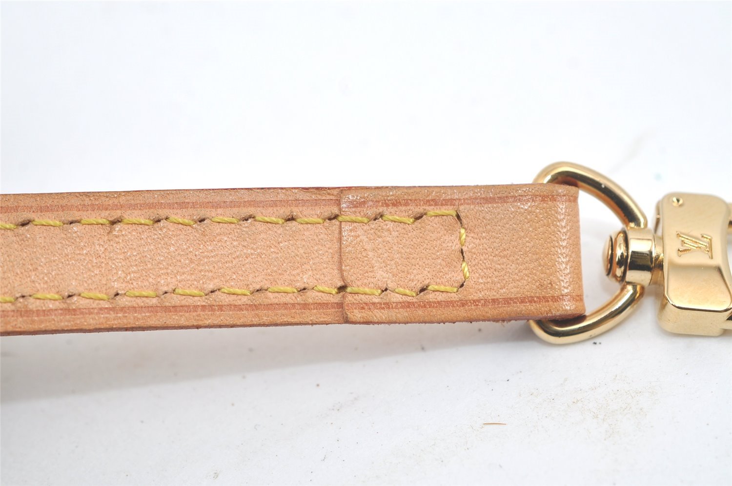 Authentic Louis Vuitton Vintage Leather Shoulder Strap Beige 60cm 23.6