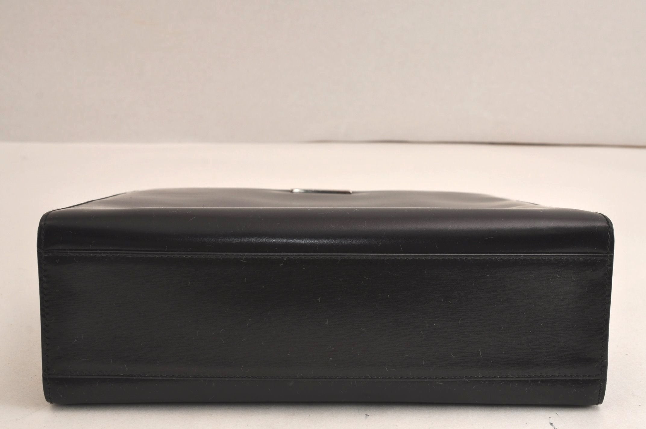 Authentic GUCCI Vintage 2in1 Hand Bag Vinyl Leather Clear Junk 6880J