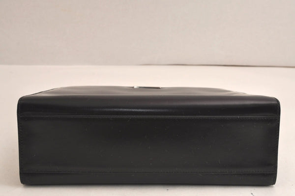 Authentic GUCCI Vintage 2in1 Hand Bag Vinyl Leather Clear Junk 6880J