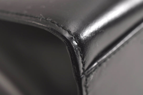 Authentic GUCCI Vintage 2in1 Hand Bag Vinyl Leather Clear Junk 6880J