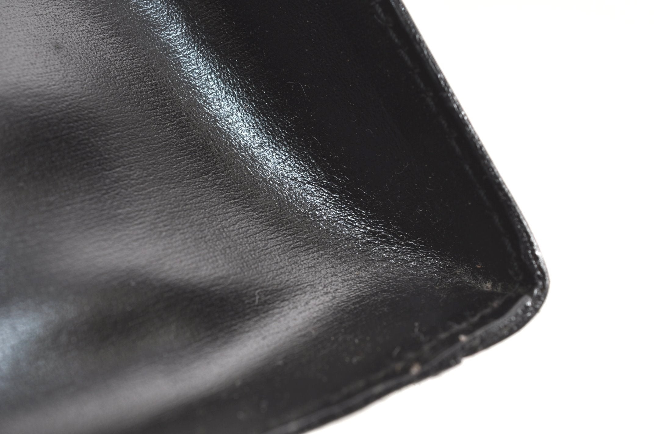 Authentic GUCCI Vintage 2in1 Hand Bag Vinyl Leather Clear Junk 6880J