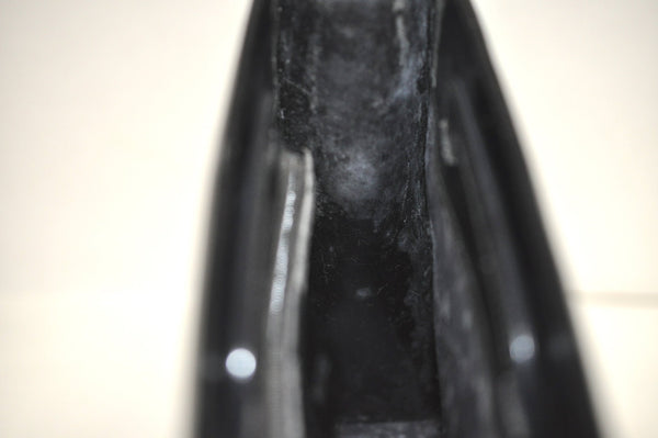 Authentic GUCCI Vintage 2in1 Hand Bag Vinyl Leather Clear Junk 6880J